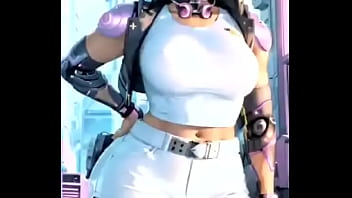 Sexy big butt digital ai babes