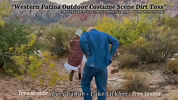 Western patina outdoor costume scene dirt toss