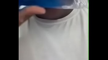 Black teen sucking dildo