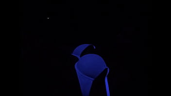 Young slut gets fucked under blacklight