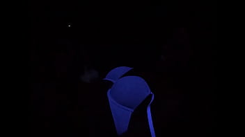 Young slut gets fucked under blacklight