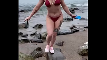 Just finished doing dishes while camping at the beach