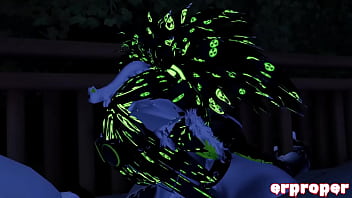 Vrchat blowjob in a hot tub