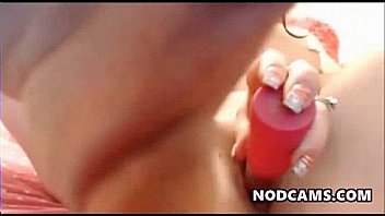 Pony tail brunette fingering pussy and fuckin