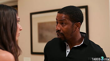 Hot latin slut visits a her lovers stepson t get his big black cock