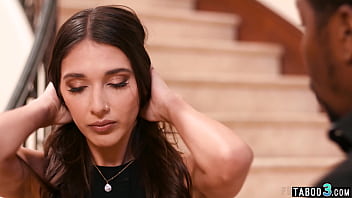 Hot latin slut visits a her lovers stepson t get his big black cock