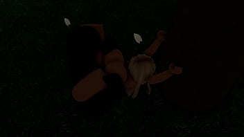 Petite roblox blonde fucked in public park