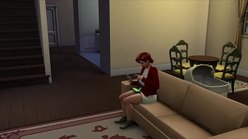 The sims family happy