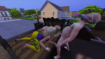 The sims family happy