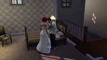 The sims family happy