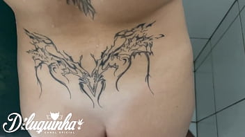 My friend's naughty girl taking a shower made me horny