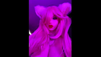Sex doll pink fox cosplay
