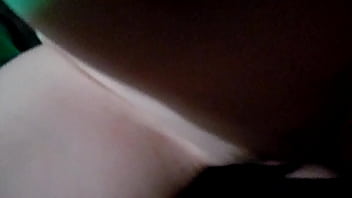 Big glass dildo in her pussy