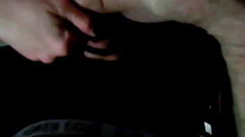 Big glass dildo in her pussy