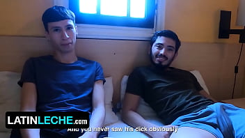 Latin Leche "does Your Buddy Touching Your Thick Dick Make You Horny " Cameraman To Straight Boys thumbnail