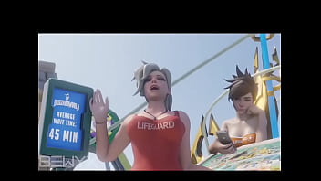 Loira salva vidas gostosa