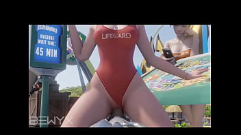 Loira salva vidas gostosa