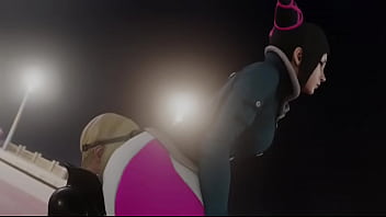 Street Fighter Juri Pushes Falke's Face Into Her Ass thumbnail
