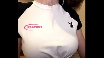 Step sister with big tits shows her pussy