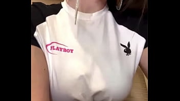 Step sister with big tits shows her pussy