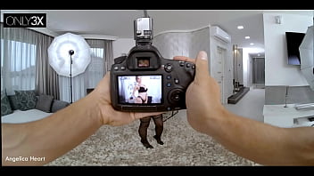 Angelica heart bangs the photographer