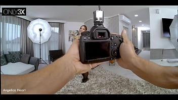 Angelica heart bangs the photographer