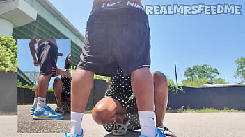 Sucking raw dick by the bridge