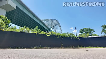 Sucking raw dick by the bridge