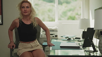 Beautiful blonde cherry kiss takes fat cock in every hole & drains it for triple cum