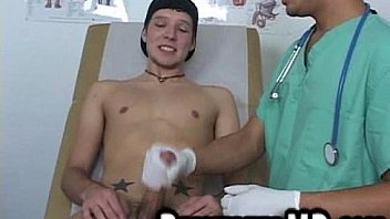 Sexy Hunk Patient Has A Toy Put On His Cock By The Doctor thumbnail