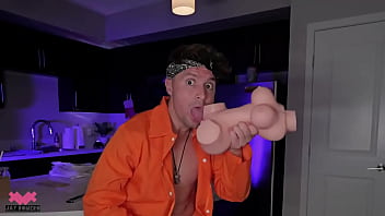 Sneaky inmate fucks sex toy