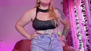 Busty step sis begs for cum on her massive boobs