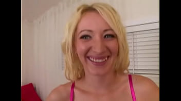 Chastity lynn cute 19 yo blonde big cock pov blowjob and facial cum load