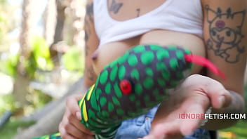 Sexy snake catcher fucked with her thong still on fit kitty yumi sin brad sterling