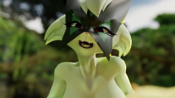 Follando una meowscarada salvaje en el campo