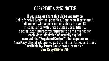 Oily naughty redhead nina kayy vibes her wet clit & pussy lips