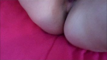 Teen cute girl playing with sex toys at home