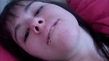 Teen cute girl playing with sex toys at home