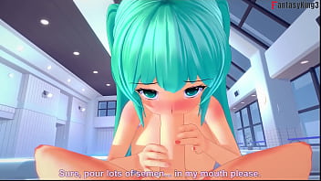 Hatsune miku fucking behind the pool 3 vocaloid full & pov on sheer & fantasyking3