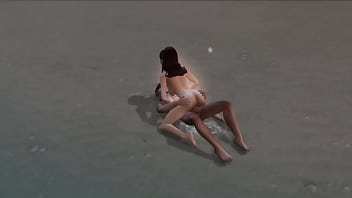 Поебалась с водолазом на песчаном пляже