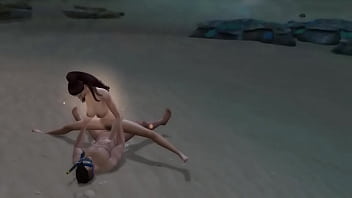 Поебалась с водолазом на песчаном пляже