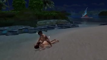 Поебалась с водолазом на песчаном пляже