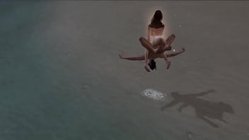 Поебалась с водолазом на песчаном пляже