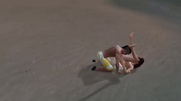 Поебалась с водолазом на песчаном пляже Поебалась с водолазом на песчаном пляже