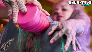 Alt girls getting wild with intense toys and having fun with their asses