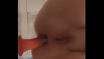 Horny girl uses dildo