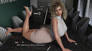 Office hottie with shaved pussy calls to the meeting room and gets hot sex