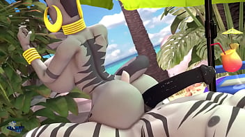 Zecora playing with a big black cock