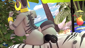 Zecora playing with a big black cock