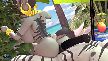 Zecora playing with a big black cock